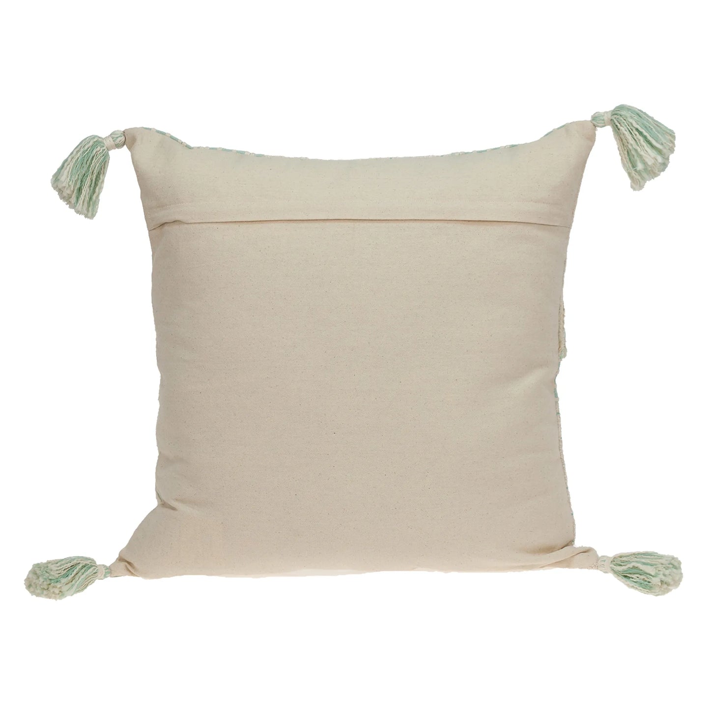 Parkland Collection Harper Transitional Cream & Mint Throw Pillow